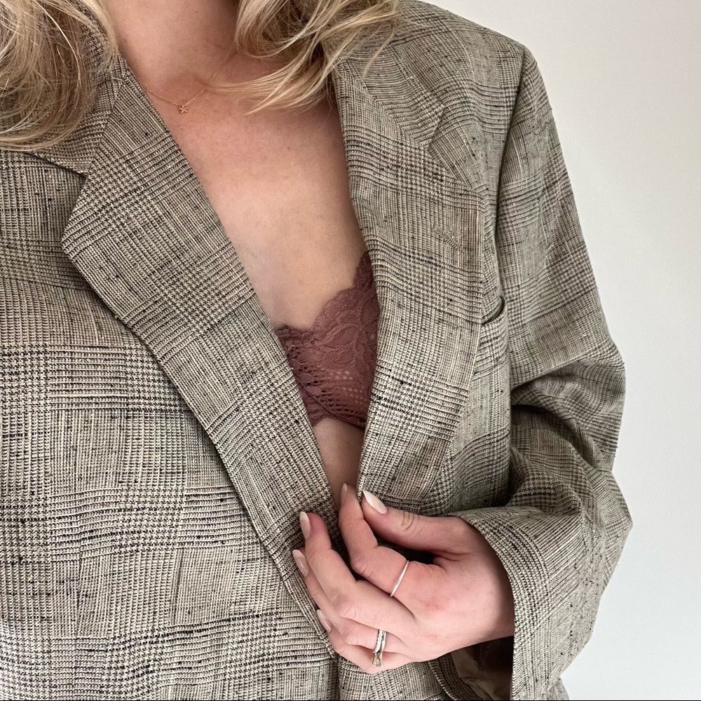 100% Raw Silk Vintage Blazer